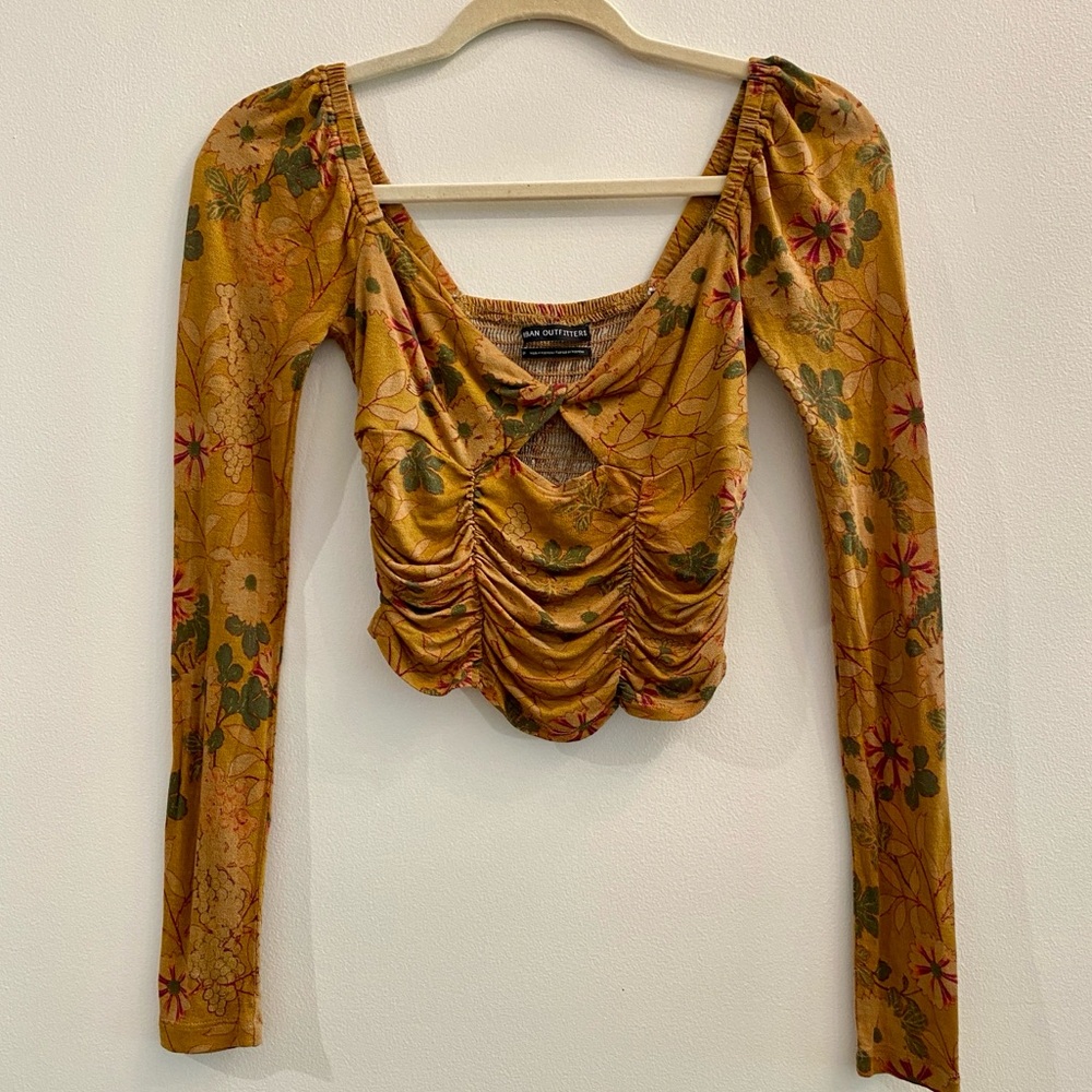 Urban Outfitters Floral Crop Top Size Small